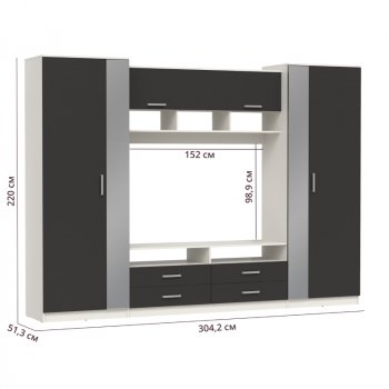 ШМЦ Вена  91.01 с зеркалом в Черепаново - mebel154.com