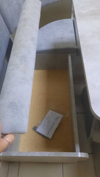 Кухонный уголок Миссия V велюр (цемент) в Черепаново - mebel154.com