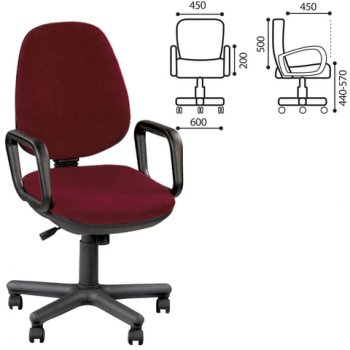 Кресло Comfort GTP, с подлокотниками в Черепаново - mebel154.com