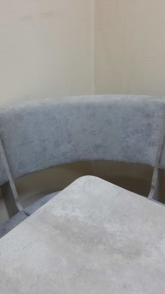 Кухонный уголок Миссия V велюр (цемент) в Черепаново - mebel154.com