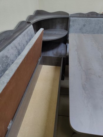 Кухонный уголок Миссия с полкой ткань в Черепаново - mebel154.com