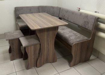 Кухонный уголок Миссия  V велюр(коричневый) в Черепаново - mebel154.com