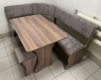 Кухонный уголок Миссия  V велюр(коричневый) в Черепаново - mebel154.com