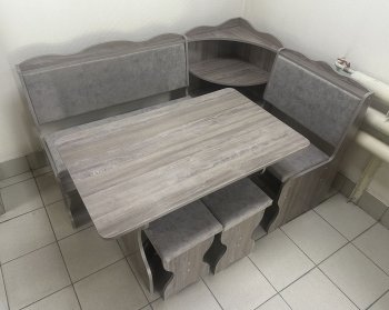 Кухонный уголок Миссия с полкой, ткань(локи) в Черепаново - mebel154.com