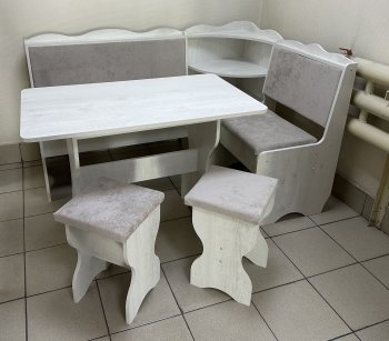 Кухонный уголок Миссия с полкой ткань в Черепаново - mebel154.com