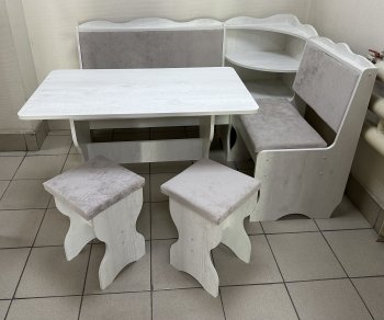 Кухонный уголок Миссия с полкой ткань в Черепаново - mebel154.com