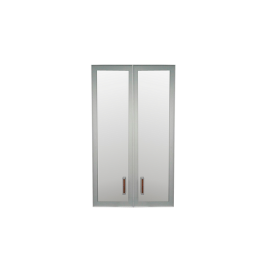 Комплект дверей Приоритет стекло в алюм. рамке К-981 (К-945, КФ-945) в Черепаново - mebel154.com