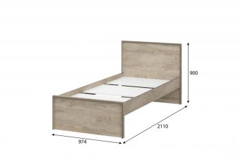 Кровать 0.9м Этна в Черепаново - mebel154.com