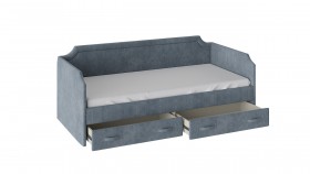 Кровать с мягкой обивкой и ящиками Кантри Тип 1 (900) в Черепаново - mebel154.com