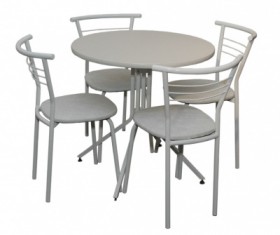 Набор стол пластиковый, 4 стула в Черепаново - mebel154.com
