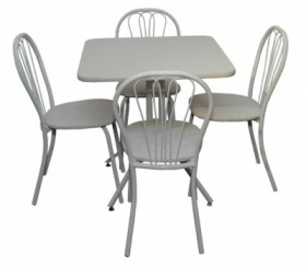 Набор стол пластиковый, 4 стула в Черепаново - mebel154.com