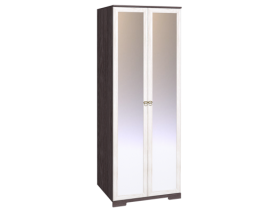 Шкаф для одежды 2-х дверный с зеркалом 12-2 Бриз в Черепаново - mebel154.com