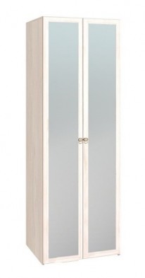 Шкаф для одежды 2-х дверный с зеркалом 54-2 Бриз в Черепаново - mebel154.com