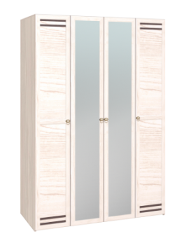Шкаф для одежды 4-х дверный 555 Бриз в Черепаново - mebel154.com