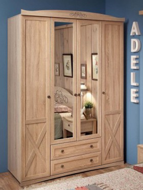 Шкаф для одежды 4-х дверный 9 Adele в Черепаново - mebel154.com