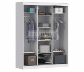 Шкаф-купе Бася СБ-2746 Белый в Черепаново - mebel154.com