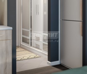 Шкаф-купе Бася СБ-2746 Белый в Черепаново - mebel154.com
