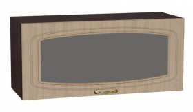 Шкаф верхний горизонтальный со стеклом Сити ШВГС 800 в Черепаново - mebel154.com